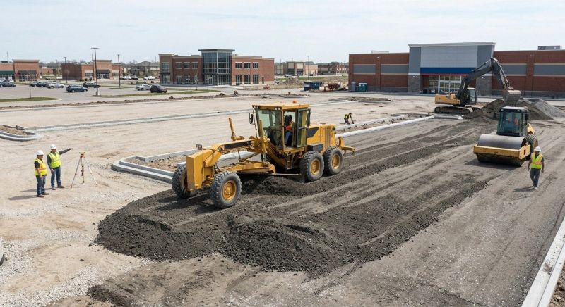 Parking Lot Excavation in Conroe, TX
