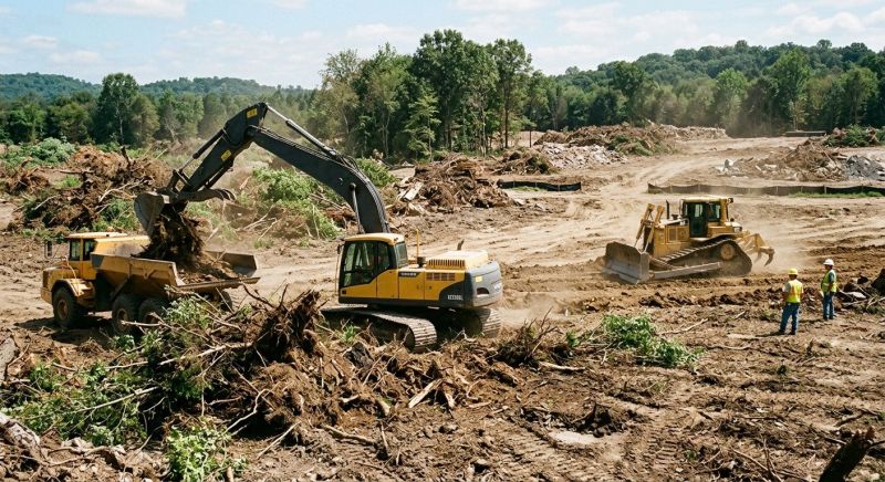 Construction Site Land Clearing in Salt Lake City, UT