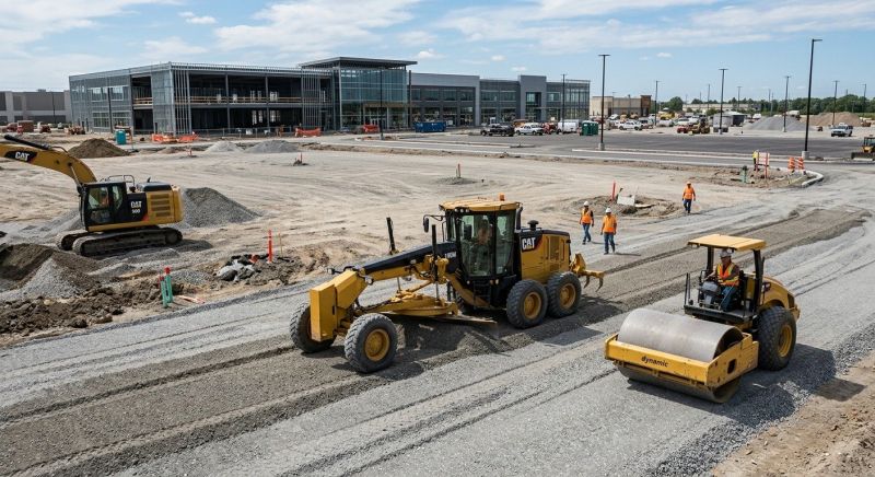 Parking Lot Gravel Repair in Pearland, TX